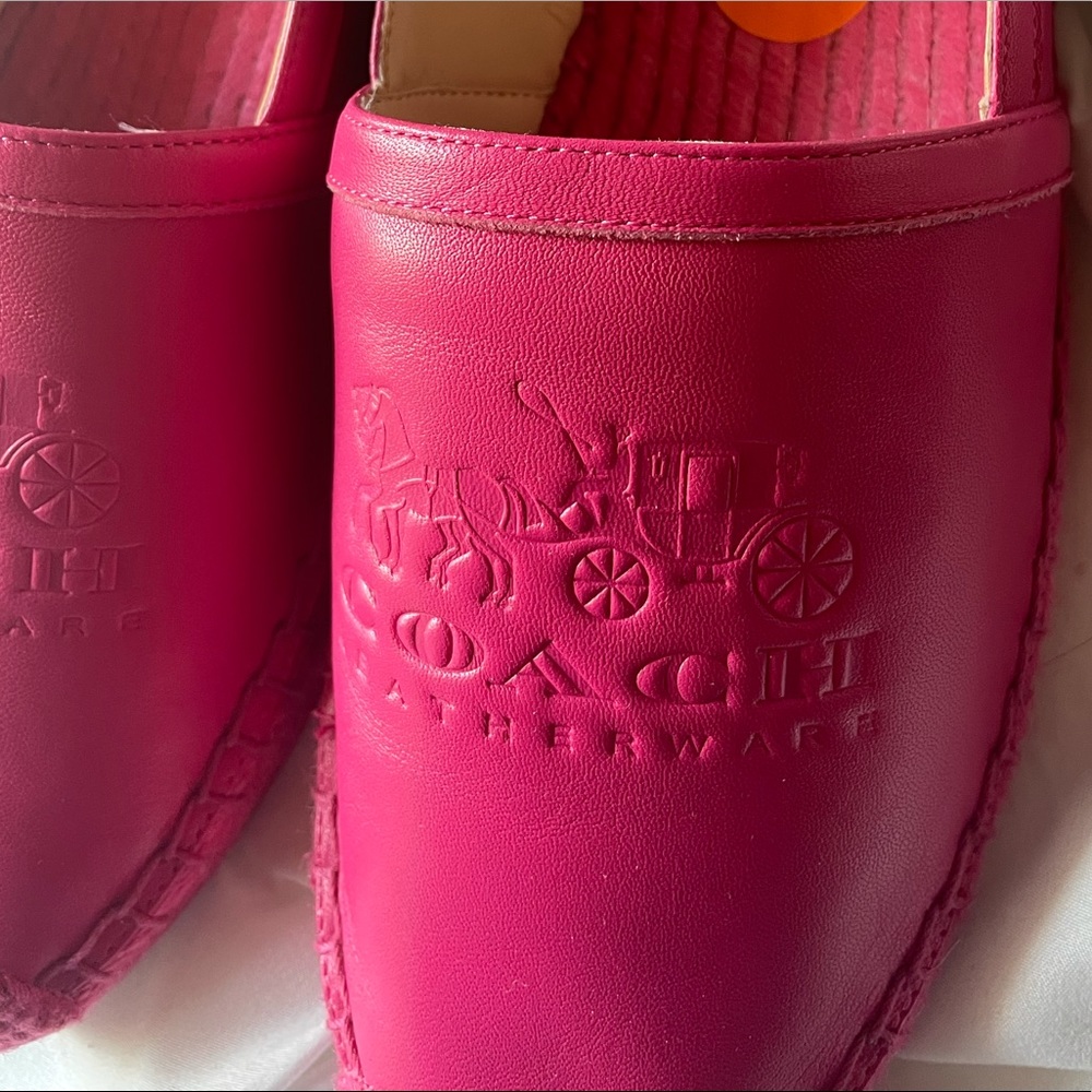 COACH Charlie Leather Espadrilles